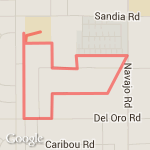 6-8 grade 2 mile route map