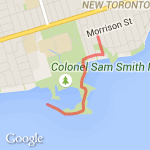 Lily's run to point route map