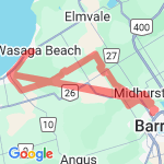 50km cycle route map