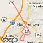 14 miles hagerstown route map