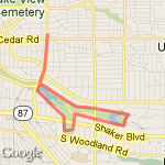 Horseshoe + Half of woodland route map