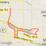 Horseshoe + Eaton + Woodland route map