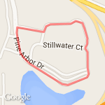 Arbor Lakes route map