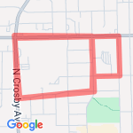 Glow Run in miles route map