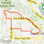 Long cougar ridge run route map