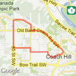 Short cougar ridge run route map