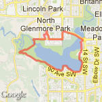 Reservoir run route map