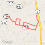 HHS run/walk group route map