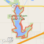 Cunningham Alternate route map