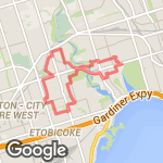 16.25k modified hurricane hazel route map