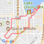Lake Union West route map