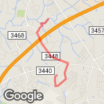 10k to Squirrel Lake Park route map