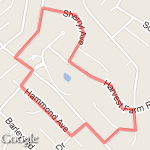 2 Mile Run route map