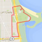Paw Run 5k route map