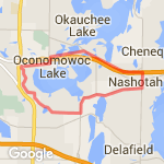 oconomowoc lake circle route map
