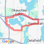 oconomowoc lake circle route map