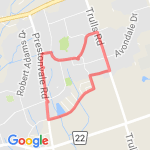 Cadi's long walk route map