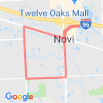 Novi, MI route map
