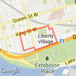 Exhibition Wednesday Route route map