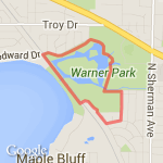 Warner Park Short Loop route map