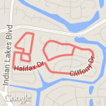 5k/3.1 miles route map