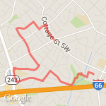 2016 turkey trot 5k route map