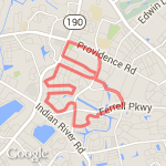 7.15 mile hill course route map