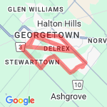 Mid Trafalgar route map