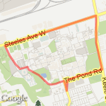 York Campus route route map