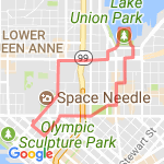 Seattle Center to Mohai route map