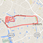 8 miles/13k route map