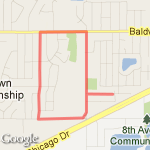 2.77 mile route route map