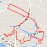 6.36 miles run route map