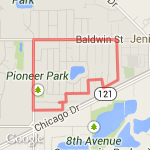 4.5 km route route map