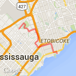 Work to home  route map