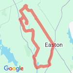 Easton 1/2 Marathon route map