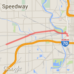 Indianapolis10 route map