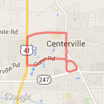 Galleria Mall Double Loop-5 miles route map