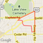 Little Italy Hills route map