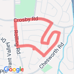 1.54 mile Sprint loop route map