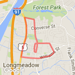 5 Mile LHS Loop route map