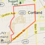 5K downtown route map