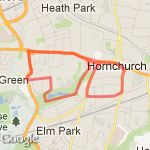 5.40 miles route map