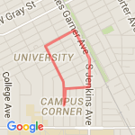 O'Connell's St. Pat 1 mile route map