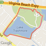 Mount Trashmore route map