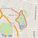 Davey's Park Slope Run Route route map