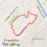 4 parks -Middleb, Rutger, DunLeb, Red route map