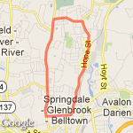 5 mile route map