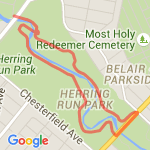 Herring Run Loop #1 route map