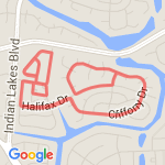 3.32 miles route map